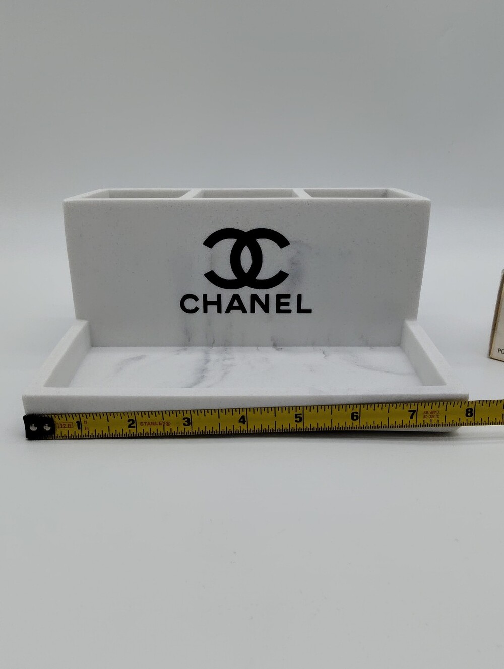 CHANEL N°5 Le Savon Sealed Bath Soap NWT + Marble Vanity Organizer Set - Picture 7 of 11